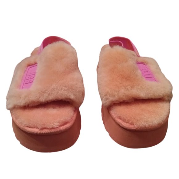 NWT & Gorgeous | UGG | Disco slide | Fur Platform Slippers | Women's | Size: 10 - Picture 6 of 16